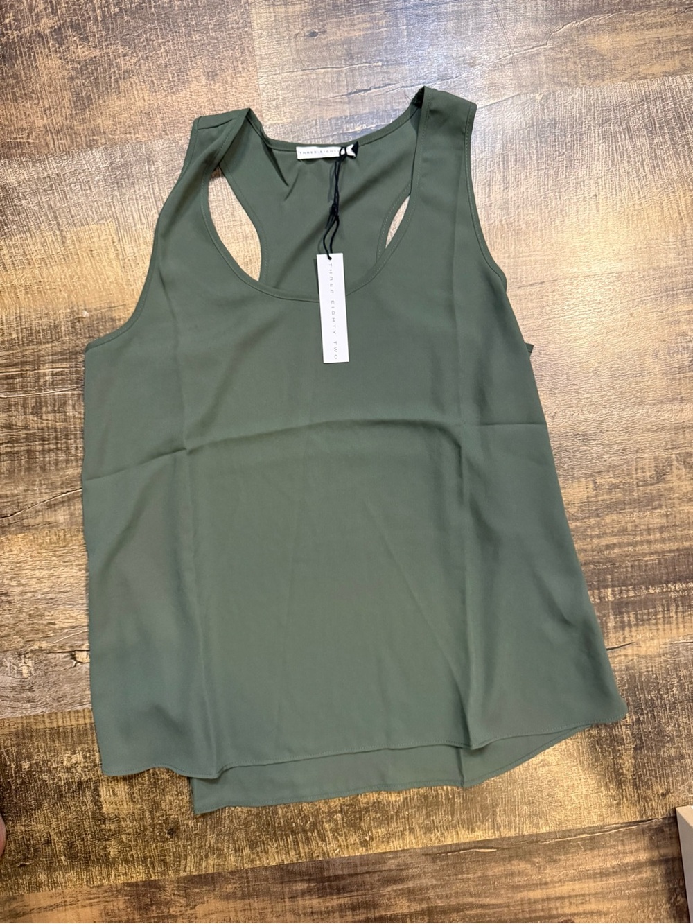 Racerback Tank Top in Olive Green – Lightweight Everyday Layer